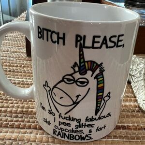Brand New Funny  lo Unicorn Sparkles mug, ships in box, great gift!